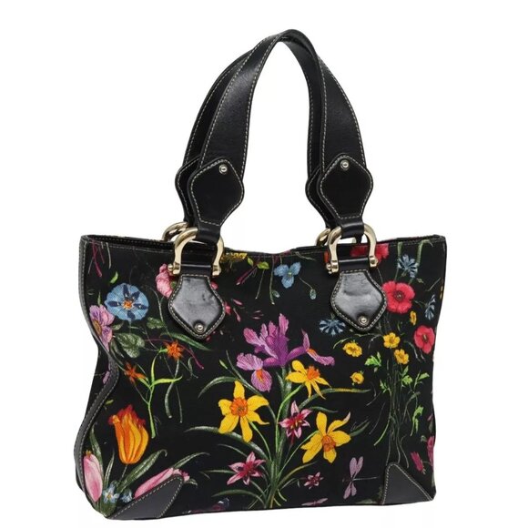 GUCCI Flora Tote Bag Canvas Multicolor - Picture 1 of 16